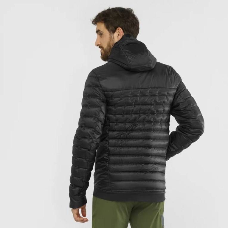 Salomon Outline Down Men's Insulated Jackets Black | CA 41Z36
